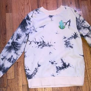 marble graphic sweater
